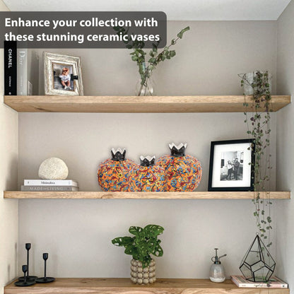 Handmade Ceramic Pomegranate Vase, Ceramic Vase Home Decor