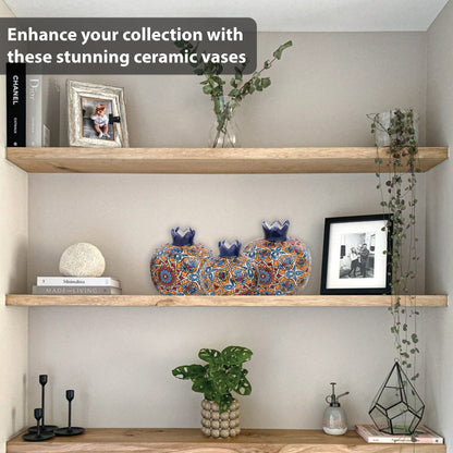 Handmade Ceramic Pomegranate Vase, Ceramic Vase Home Decor