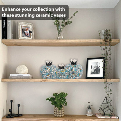 Handmade Ceramic Pomegranate Vase, Ceramic Vase Home Decor