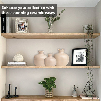 Handmade Ceramic Pomegranate Vase, Ceramic Vase Home Decor