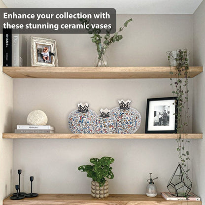 Handmade Ceramic Pomegranate Vase, Ceramic Vase Home Decor