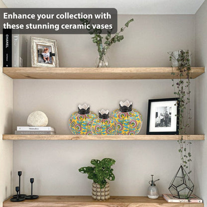 Handmade Ceramic Pomegranate Vase, Ceramic Vase Home Decor