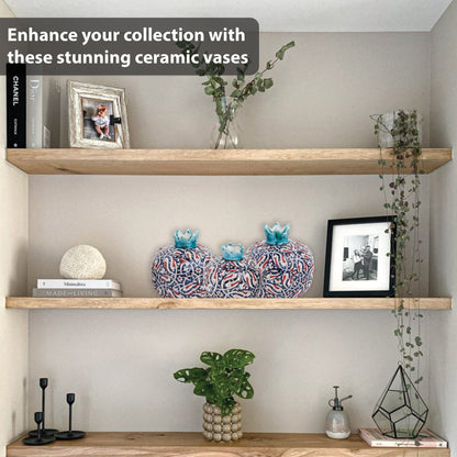 Handmade Ceramic Pomegranate Vase, Ceramic Vase Home Decor