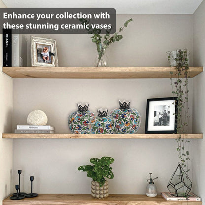 Handmade Ceramic Pomegranate Vase, Ceramic Vase Home Decor