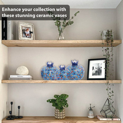 Handmade Ceramic Pomegranate Vase, Ceramic Vase Home Decor