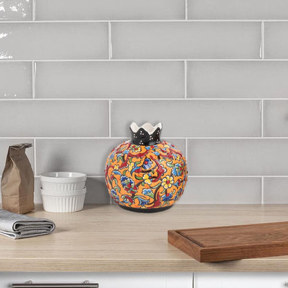 Handmade Ceramic Pomegranate Vase, Ceramic Vase Home Decor