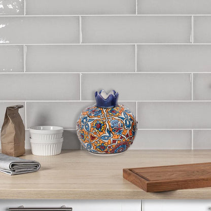 Handmade Ceramic Pomegranate Vase, Ceramic Vase Home Decor