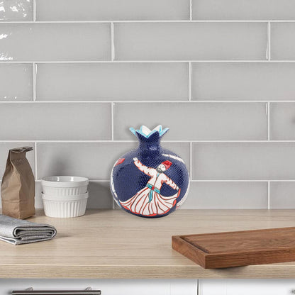 Handmade Ceramic Pomegranate Vase, Ceramic Vase Home Decor