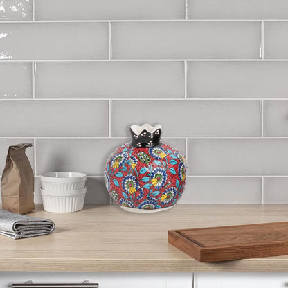 Handmade Ceramic Pomegranate Vase, Ceramic Vase Home Decor