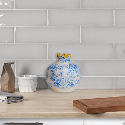 Handmade Ceramic Pomegranate Vase, Ceramic Vase Home Decor