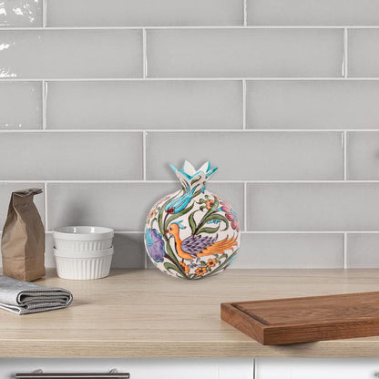 Handmade Ceramic Pomegranate Vase, Ceramic Vase Home Decor