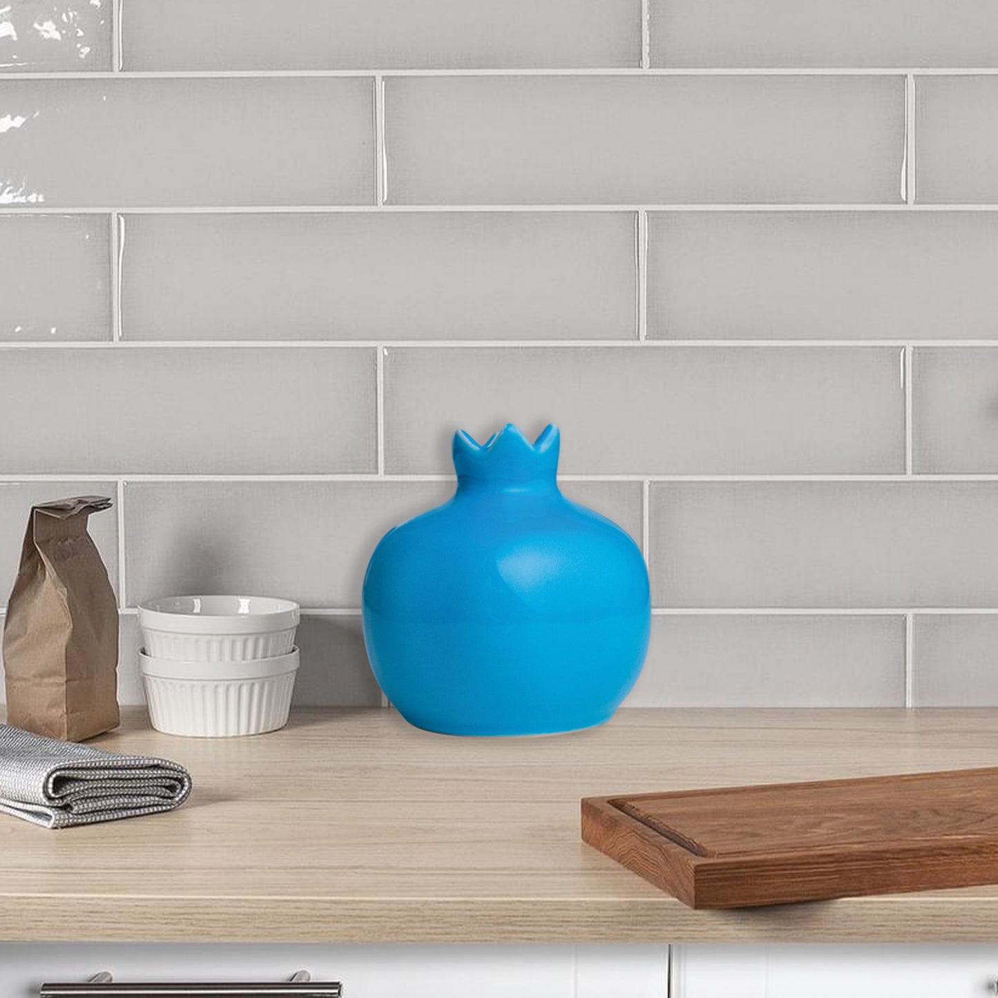 Handmade Ceramic Pomegranate Vase, Ceramic Vase Home Decor