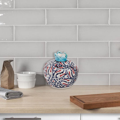 Handmade Ceramic Pomegranate Vase, Ceramic Vase Home Decor