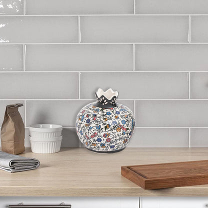 Handmade Ceramic Pomegranate Vase, Ceramic Vase Home Decor