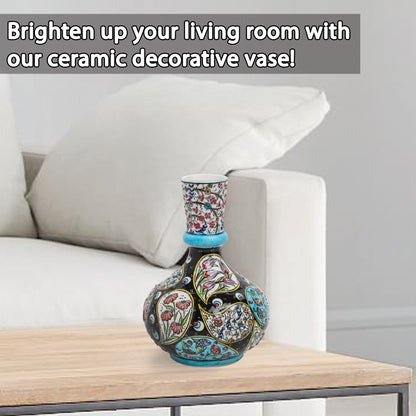 Handmade Ceramic Decorative Vase, Night Garden Ceramic Vase