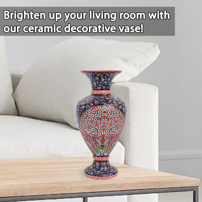 Handmade Ceramic Decorative Vase, Persian Garden Ceramic Vase