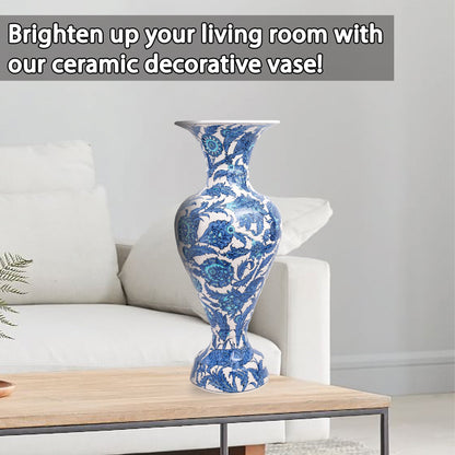 Handmade Ceramic Decorative Vase, Ocean Bloom Ceramic Vase
