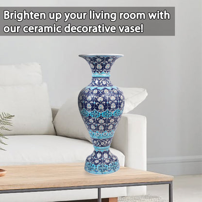 Handmade Ceramic Decorative Vase, Royal Majesty Ceramic Vase