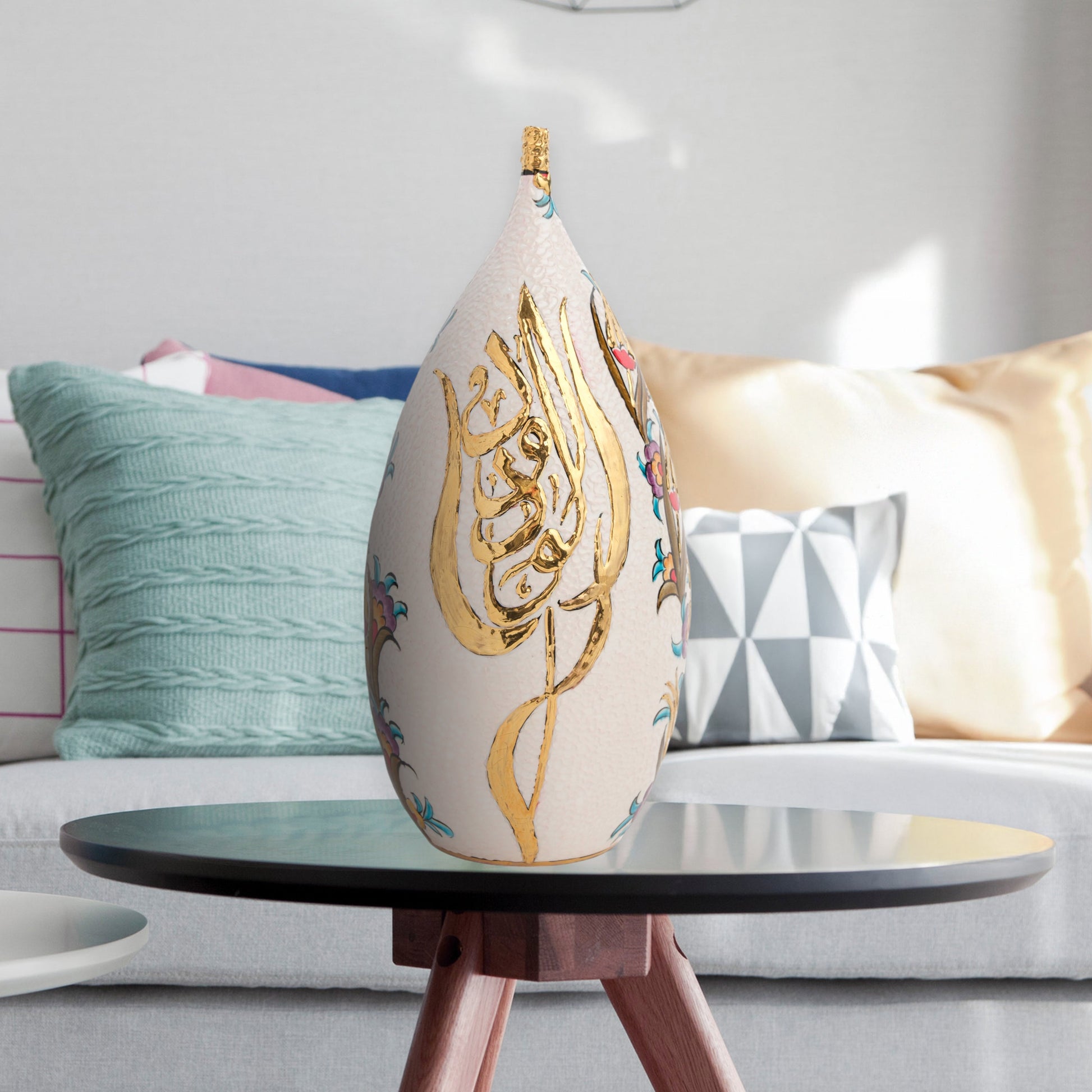 ceramic bottle, decorative bottle, ceramic vase, handmade ceramic bottle