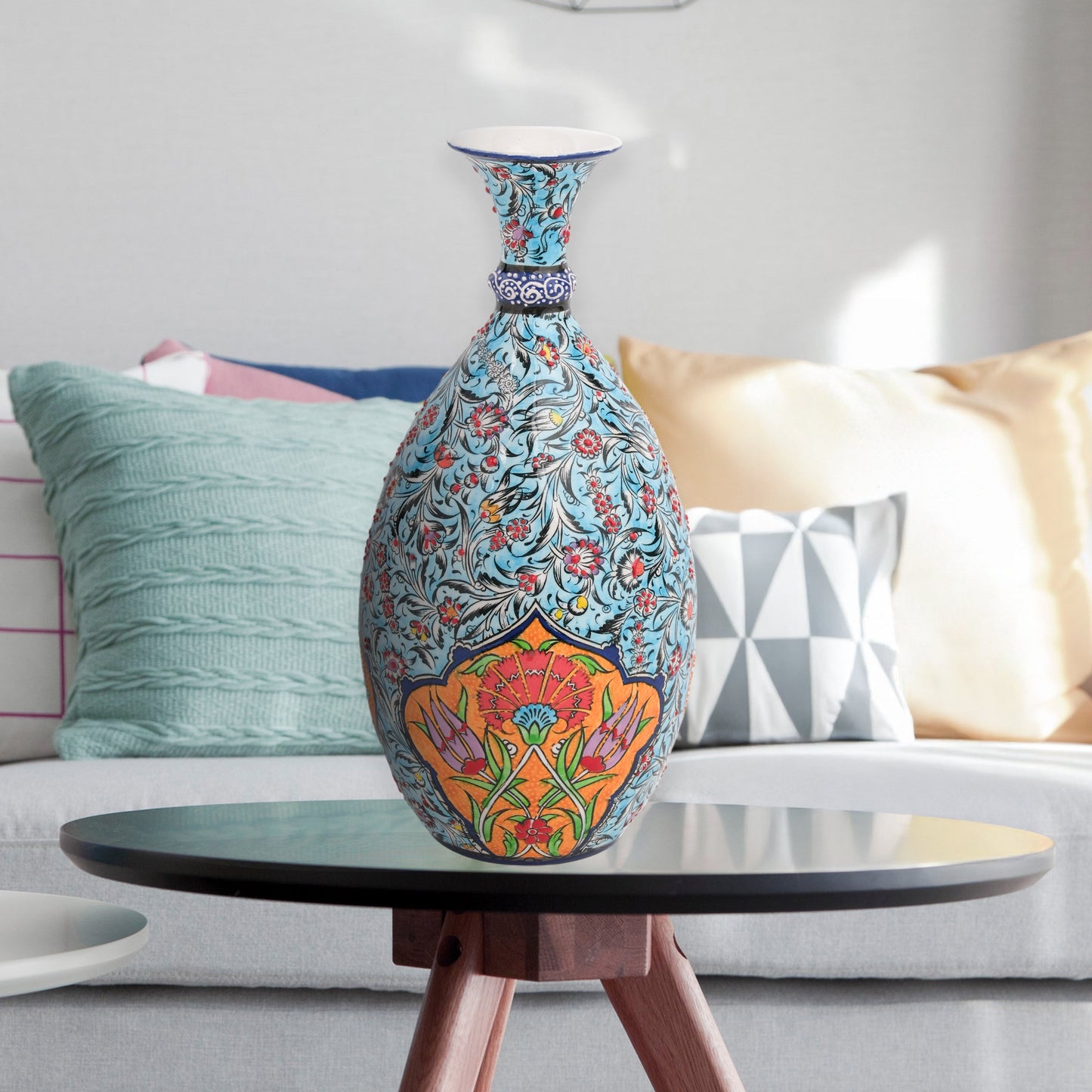 ceramic bottle, decorative bottle, ceramic vase, handmade ceramic bottle