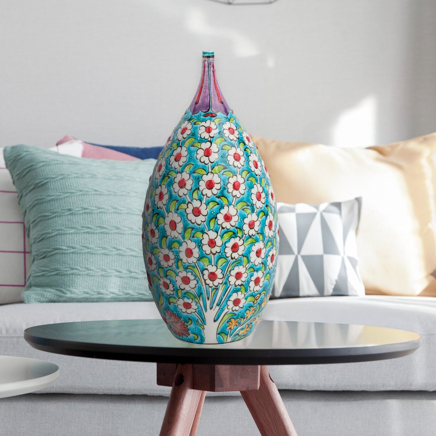 ceramic decorative bottle, ceramic vase, decorative vase