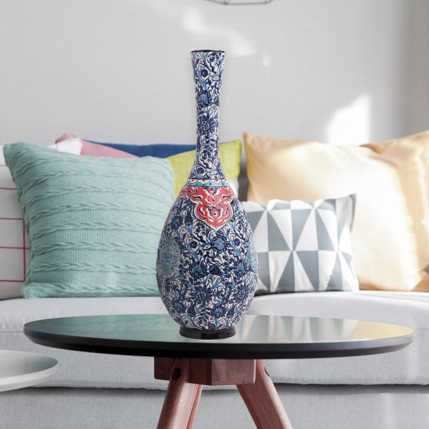 ceramic bottle, decorative bottle, ceramic vase, handmade ceramic bottle