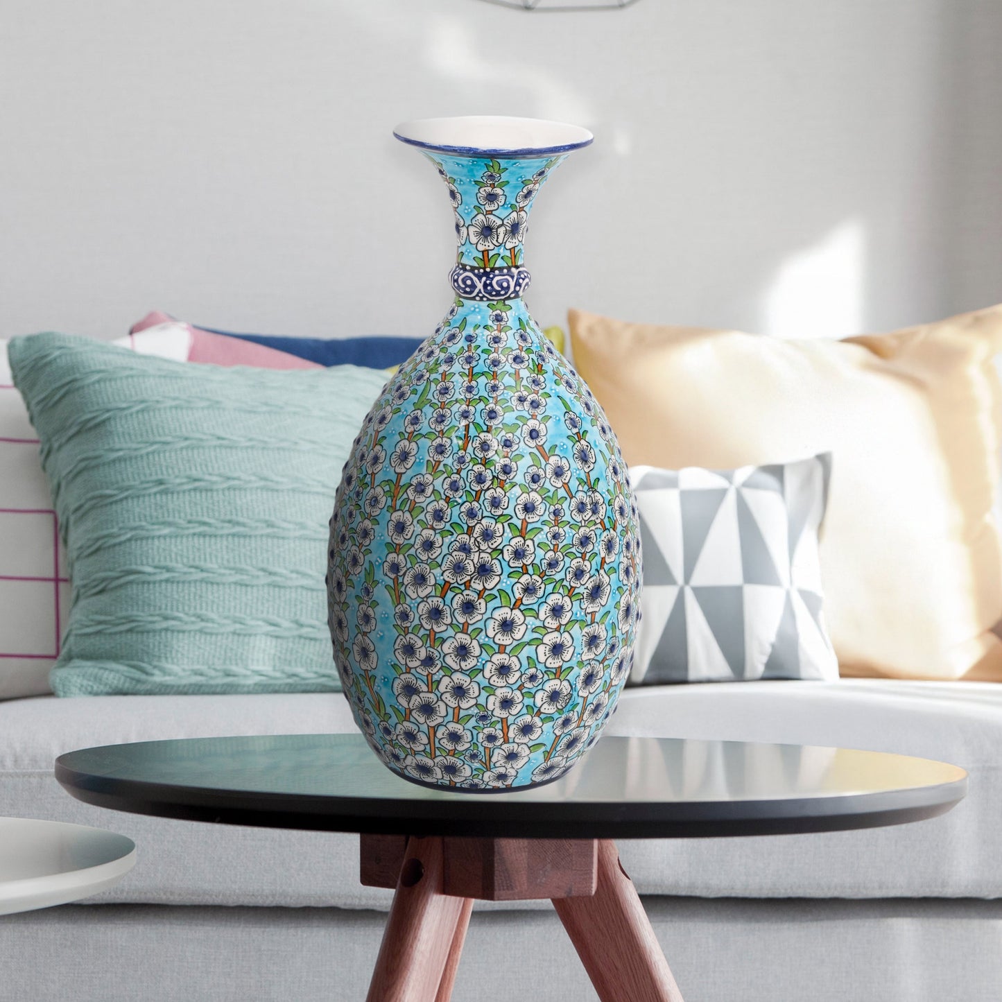 ceramic bottle, decorative bottle, ceramic vase, handmade ceramic bottle