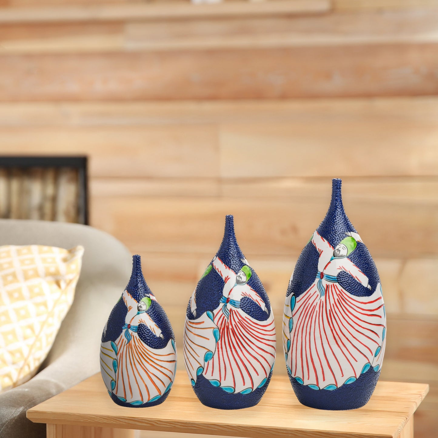 decorative ceramic bottle
