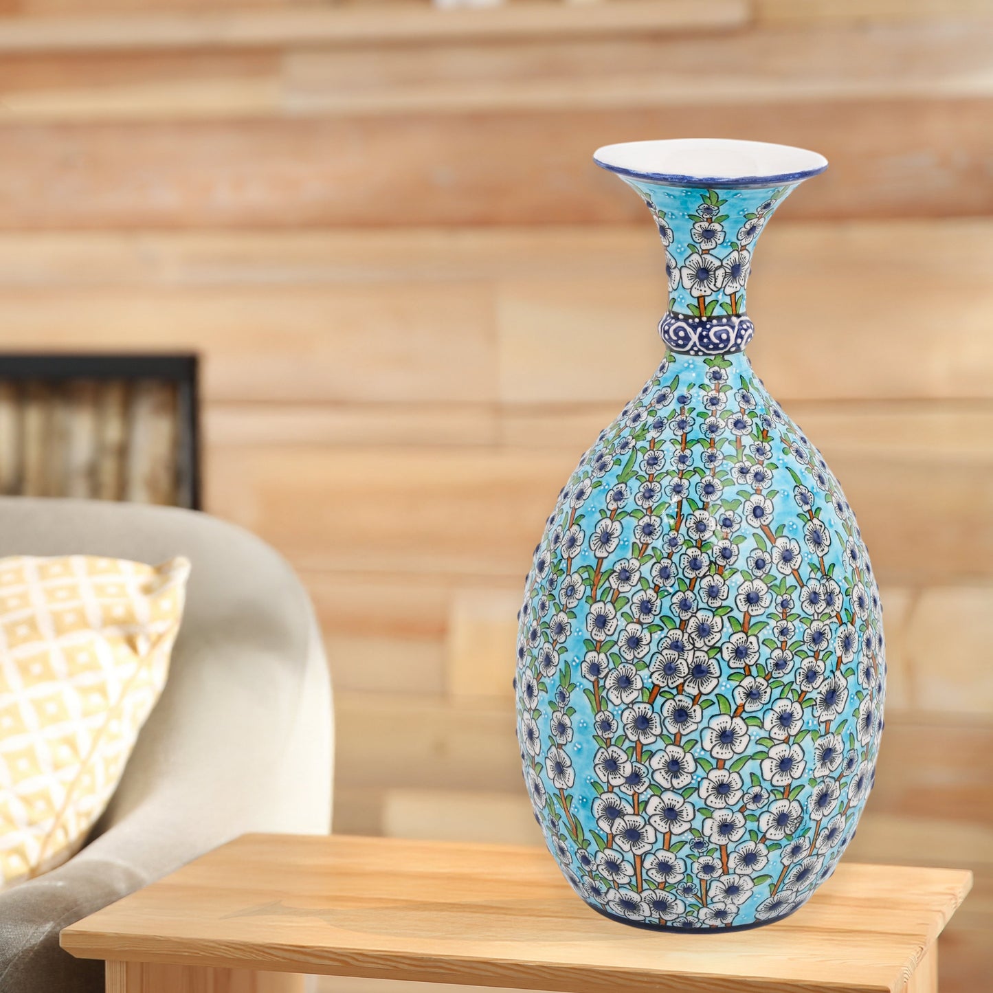 ceramic bottle, decorative bottle, ceramic vase, handmade ceramic bottle