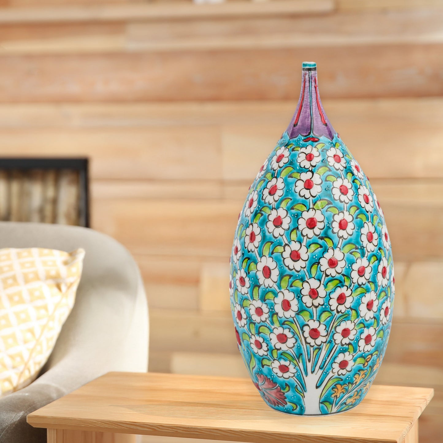 ceramic decorative bottle, ceramic vase, decorative vase