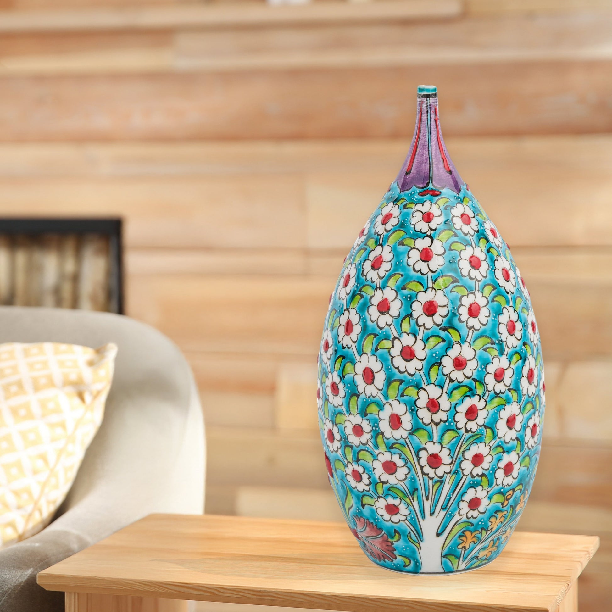 ceramic decorative bottle, ceramic vase, decorative vase