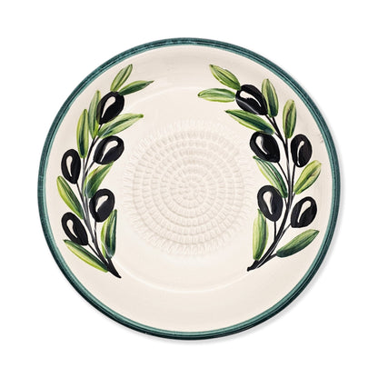 Garlic Grater Bowl, Ceramic Grater Plate, 7" Ceramic Garlic Grinder, Decorative Grater Bowl