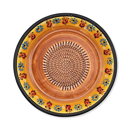 Garlic Grater Bowl, Ceramic Grater Plate, 7" Ceramic Garlic Grinder, Decorative Grater Bowl