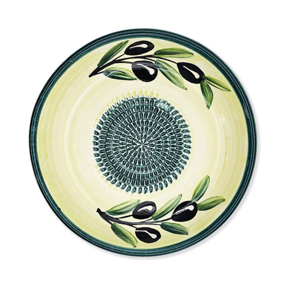 Garlic Grater Bowl, Ceramic Grater Plate, 7" Ceramic Garlic Grinder, Decorative Grater Bowl