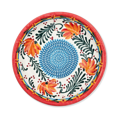 Garlic Grater Bowl, Ceramic Grater Plate, 7" Ceramic Garlic Grinder, Decorative Grater Bowl