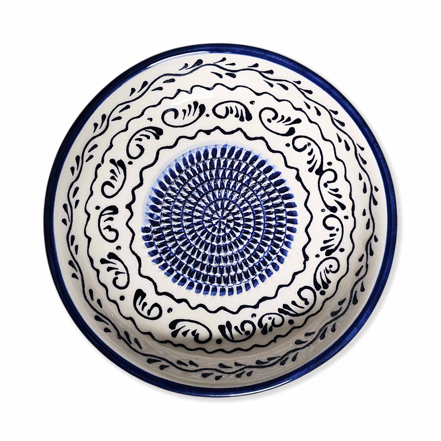 Garlic Grater Bowl, Ceramic Grater Plate, 7" Ceramic Garlic Grinder, Decorative Grater Bowl