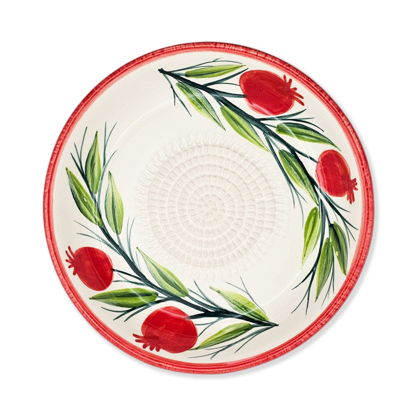 Garlic Grater Bowl, Ceramic Grater Plate, 7" Ceramic Garlic Grinder, Decorative Grater Bowl