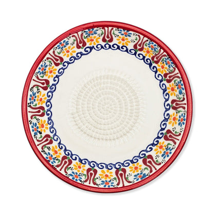 Garlic Grater Bowl, Ceramic Grater Plate, 7" Ceramic Garlic Grinder, Decorative Grater Bowl