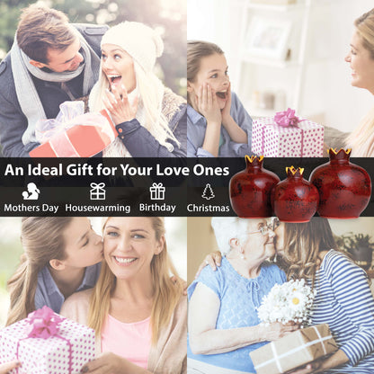 Handmade Ceramic Pomegranate Vase, Ceramic Vase Home Decor