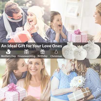 Handmade Ceramic Pomegranate Vase, Ceramic Vase Home Decor