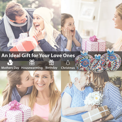 Handmade Ceramic Pomegranate Vase, Ceramic Vase Home Decor