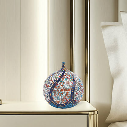 Handmade Ceramic Decorative Vase, Ornate Sphere Ceramic Vase