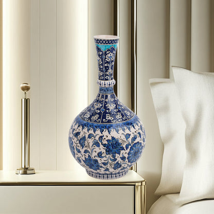 Handmade Ceramic Decorative Vase, Royal Garden Ceramic Vase