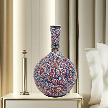 Handmade Ceramic Decorative Vase, Persian Mosaic Ceramic Vase