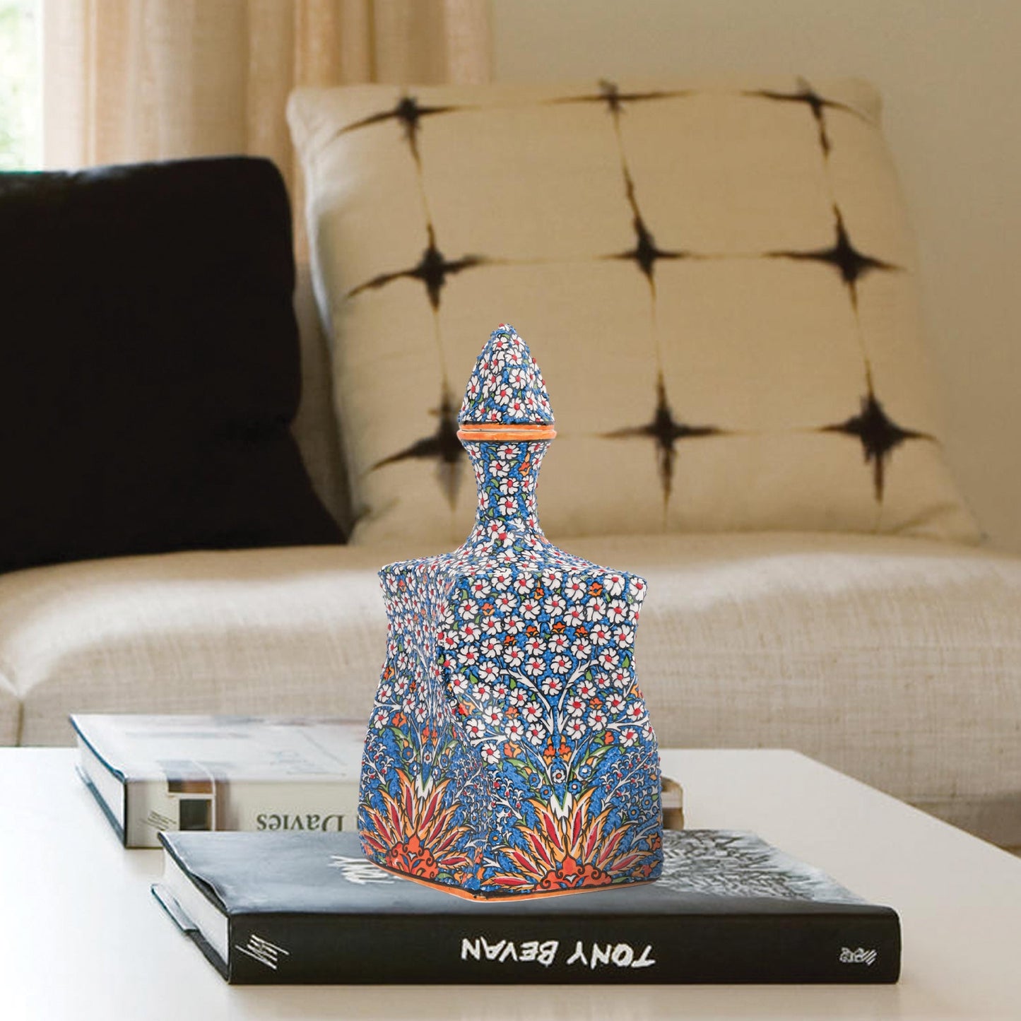 Handmade Ceramic Decorative Vase, Oriental Garden Ceramic Vase