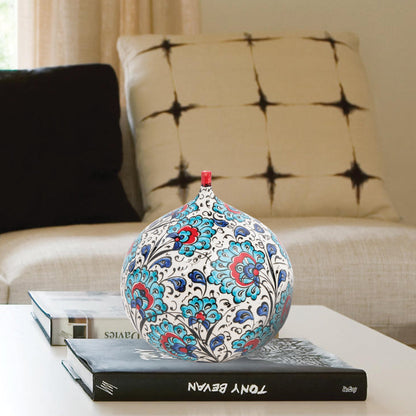 Handmade Ceramic Decorative Vase, Bloom Sphere Ceramic Vase