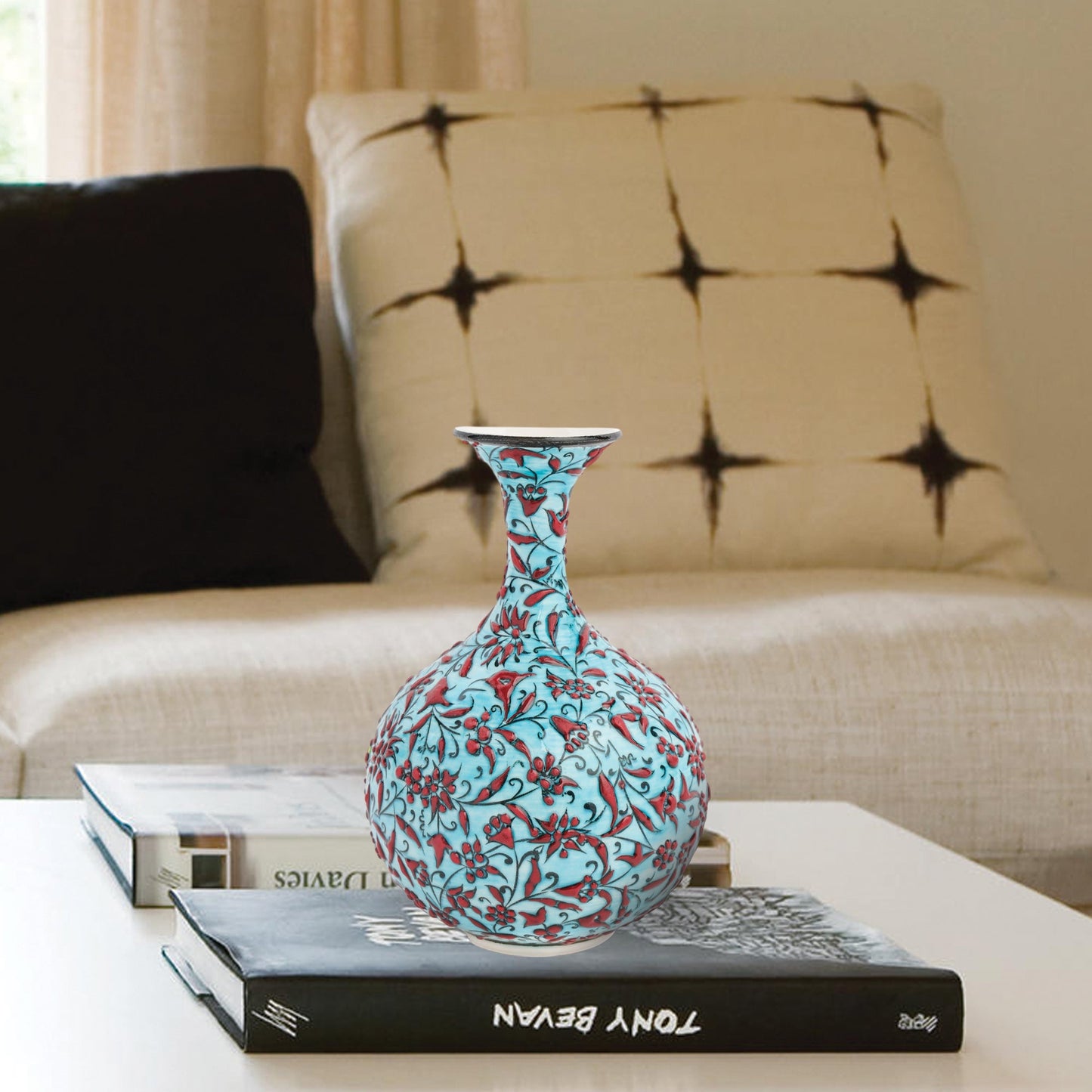 Handmade Ceramic Decorative Vase, Tulip Breeze Ceramic Vase