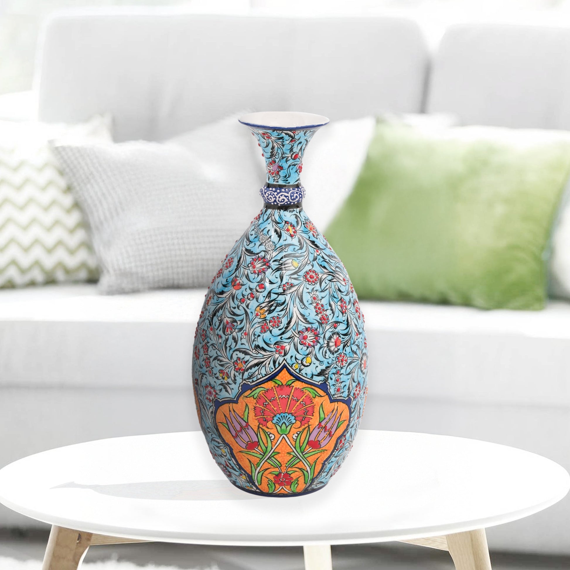 ceramic bottle, decorative bottle, ceramic vase, handmade ceramic bottle