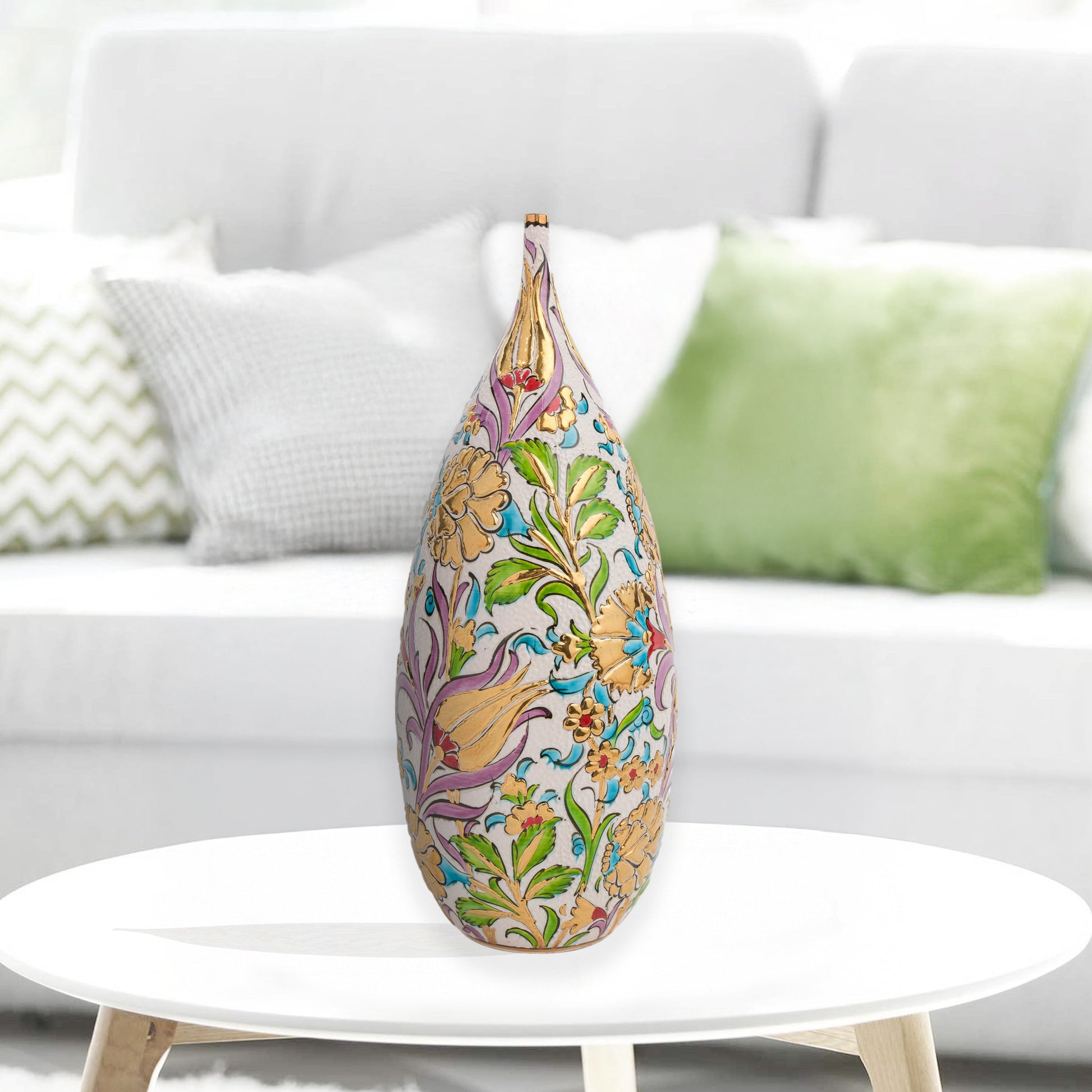 ceramic bottle, decorative bottle, ceramic vase, handmade ceramic bottle