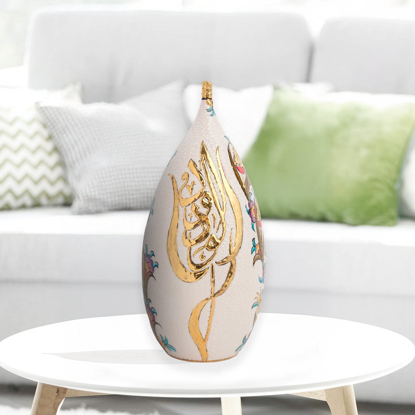 ceramic bottle, decorative bottle, ceramic vase, handmade ceramic bottle